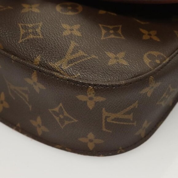 Authentic LOUIS VUITTON Monogram Saint Cloud GM Shoulder Bag M51242 LV - Picture 8 of 16